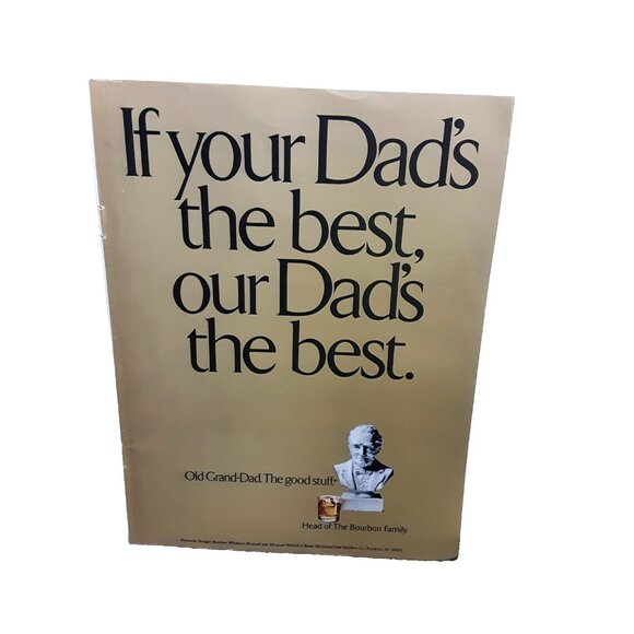1973 Old Grand Dad Head Of The Bourbon Family Original Print Ad - Picture 1 of 1